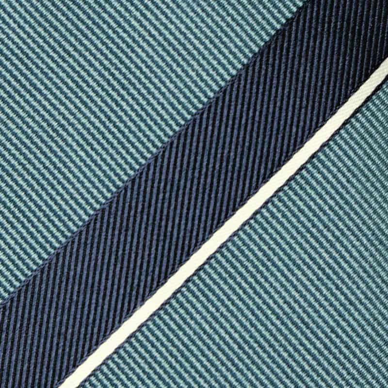 BARNEYS NEW YORK レジメンタル柄タイ BLUE