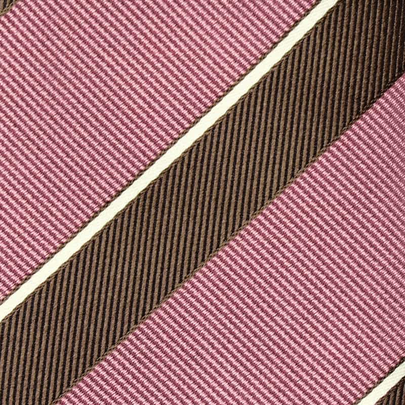 BARNEYS NEW YORK レジメンタル柄タイ PINK