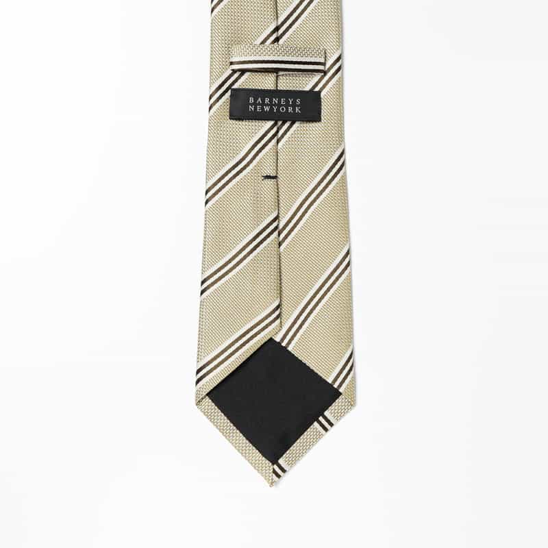 BARNEYS NEW YORK ストライプ柄タイ BEIGE