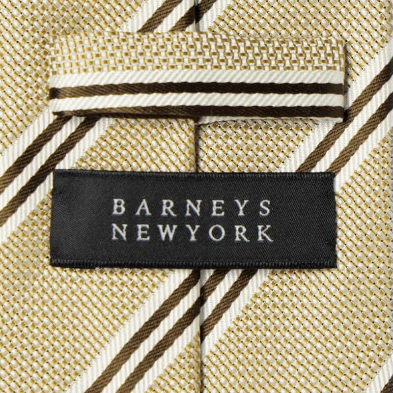 BARNEYS NEW YORK ストライプ柄タイ BEIGE