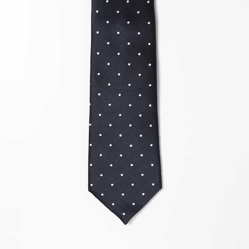 BARNEYS NEW YORK ドット柄タイ NAVY