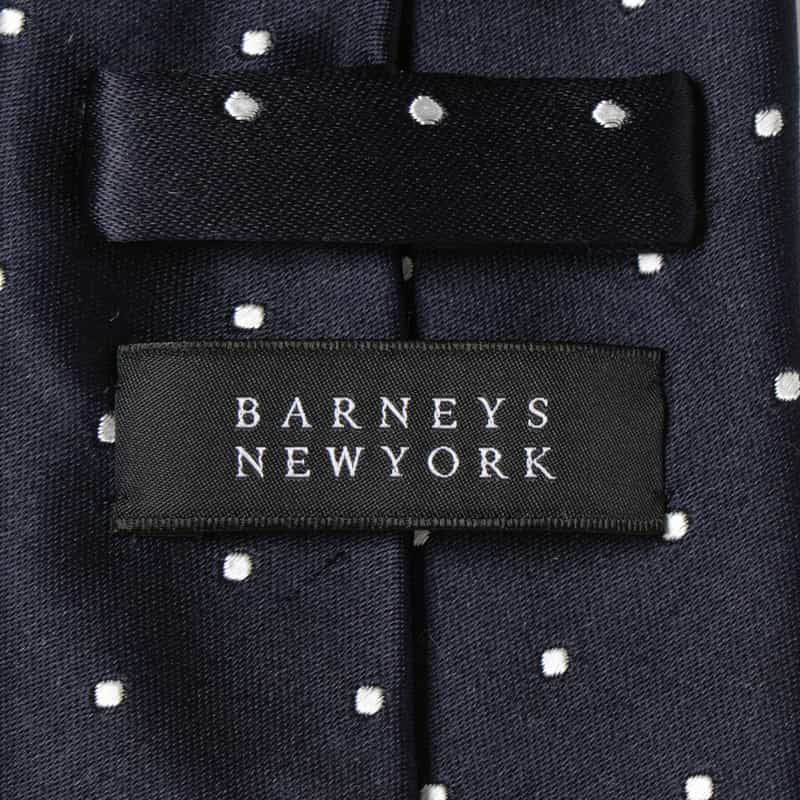 BARNEYS NEW YORK ドット柄タイ NAVY