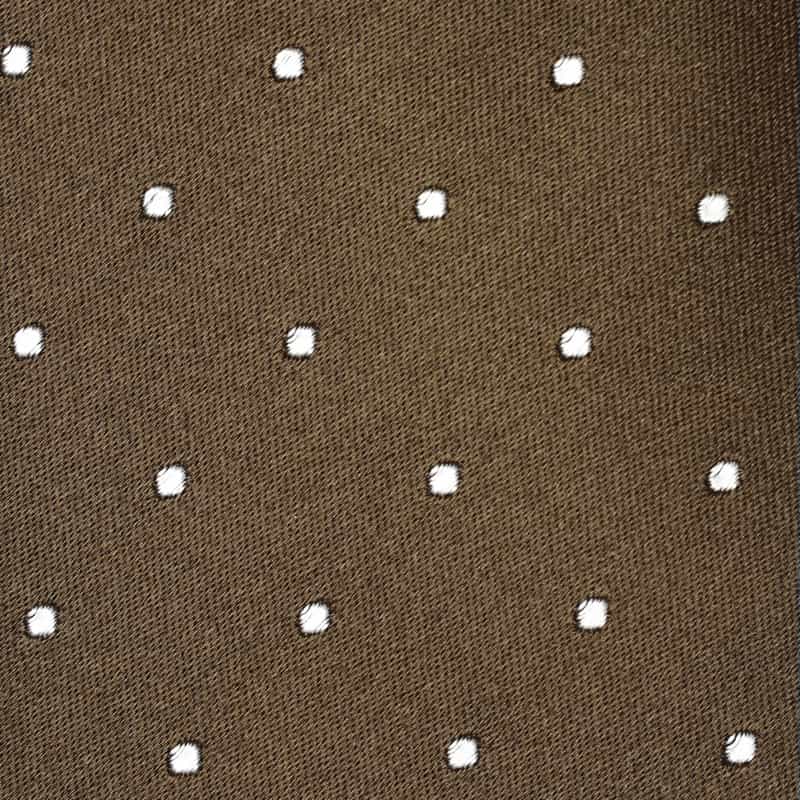 BARNEYS NEW YORK ドット柄タイ BROWN