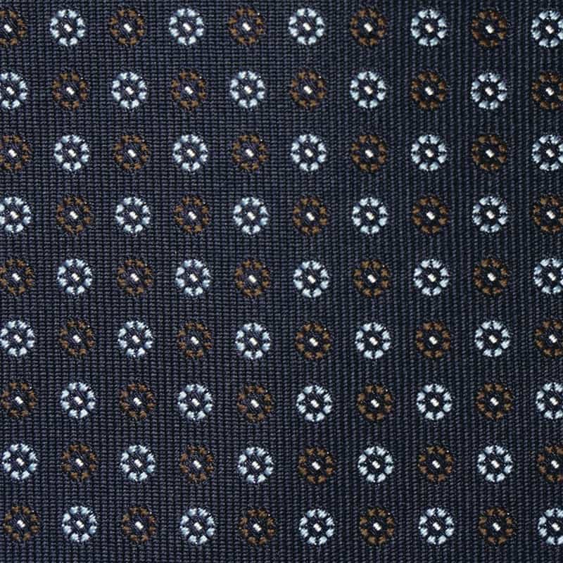 BARNEYS NEW YORK 小紋柄タイ NAVY