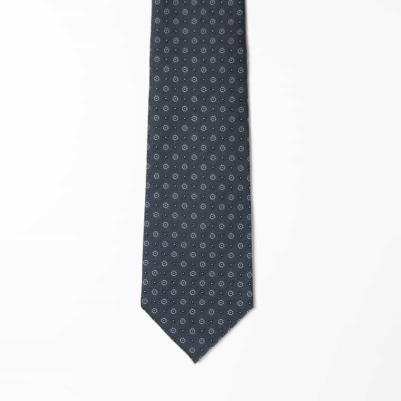 BARNEYS NEW YORK 小紋柄タイ GRAY