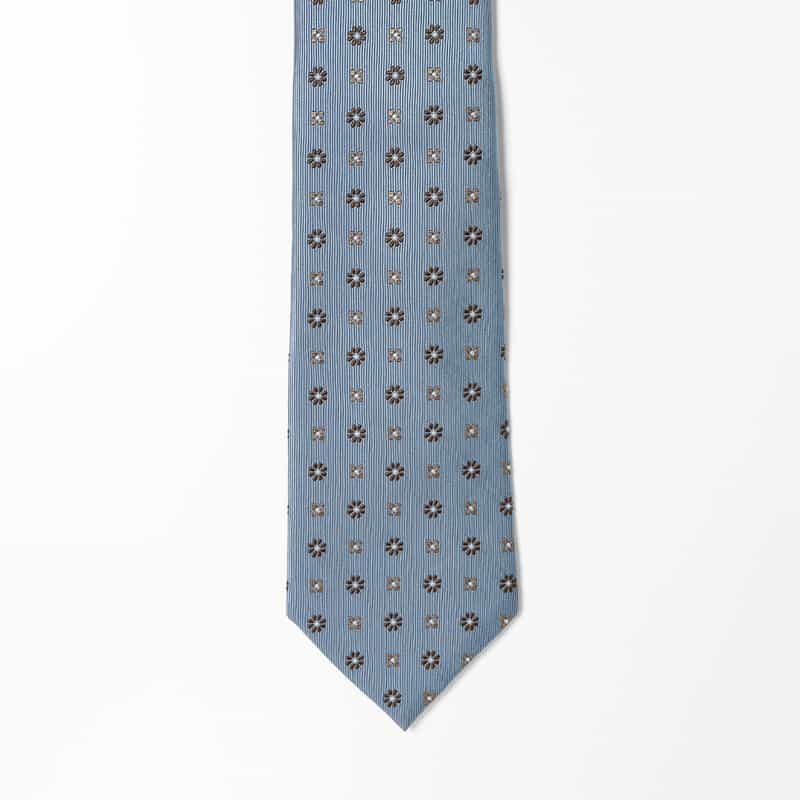 BARNEYS NEW YORK 小紋柄タイ BLUE