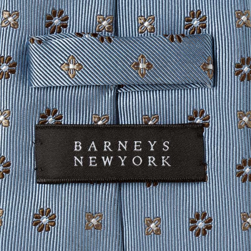 BARNEYS NEW YORK 小紋柄タイ BLUE
