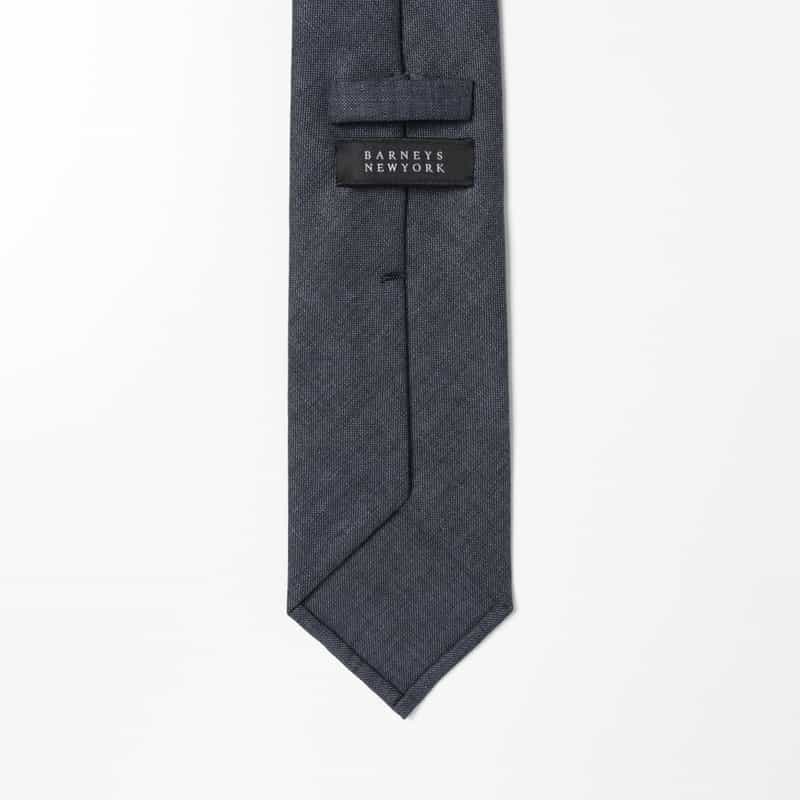 BARNEYS NEW YORK ソリッドタイ NAVY