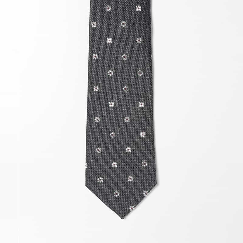 BARNEYS NEW YORK 小紋柄タイ GRAY