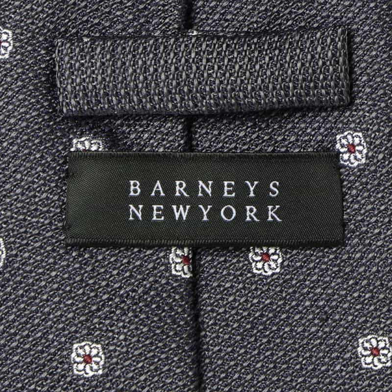 BARNEYS NEW YORK 小紋柄タイ GRAY