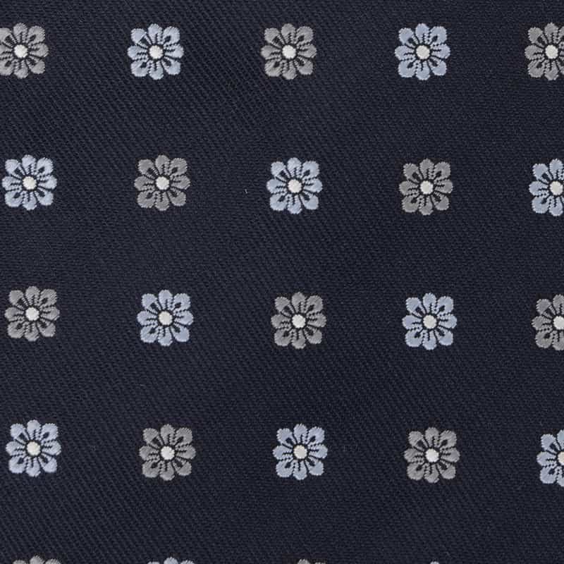 BARNEYS NEW YORK フラワー柄タイ NAVY