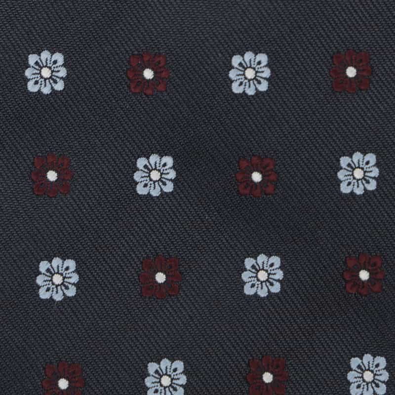 BARNEYS NEW YORK フラワー柄タイ GRAY