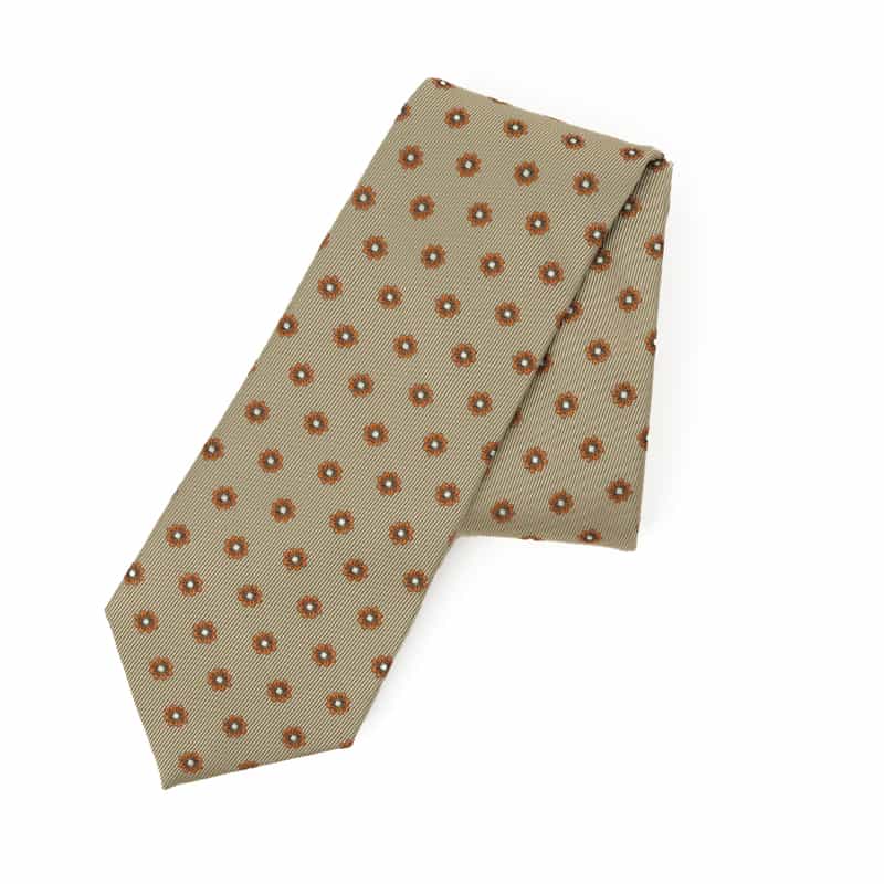 BARNEYS NEW YORK 小紋柄タイ BEIGE