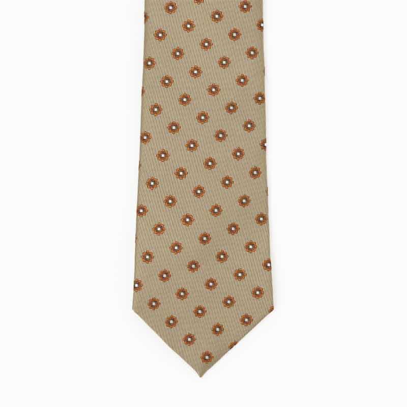 BARNEYS NEW YORK 小紋柄タイ BEIGE