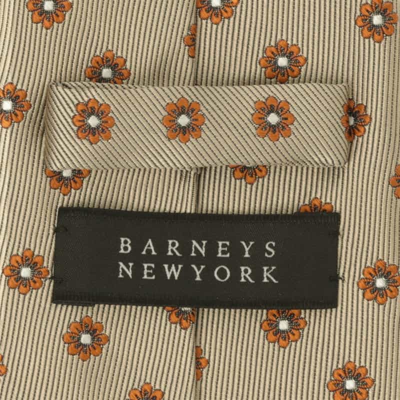BARNEYS NEW YORK 小紋柄タイ BEIGE
