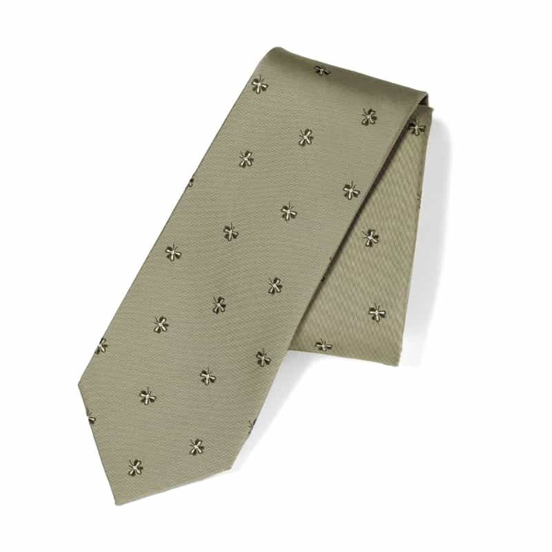 BARNEYS NEW YORK トリフォリオ柄タイ GRAY