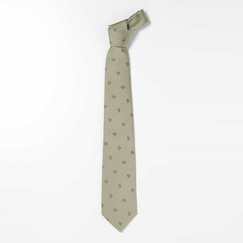 BARNEYS NEW YORK トリフォリオ柄タイ GRAY