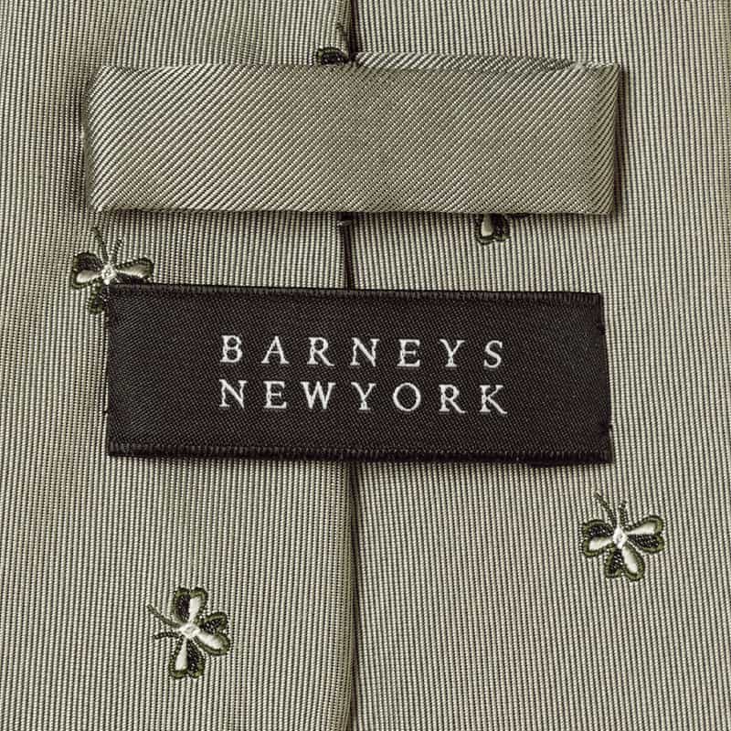 BARNEYS NEW YORK トリフォリオ柄タイ GRAY