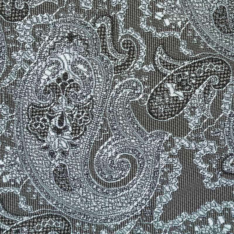 BARNEYS NEW YORK ペイズリー柄タイ GRAY