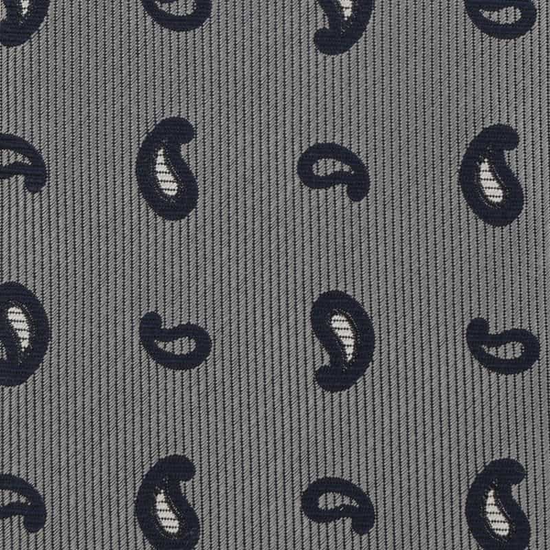 BARNEYS NEW YORK ペイズリー柄タイ GRAY