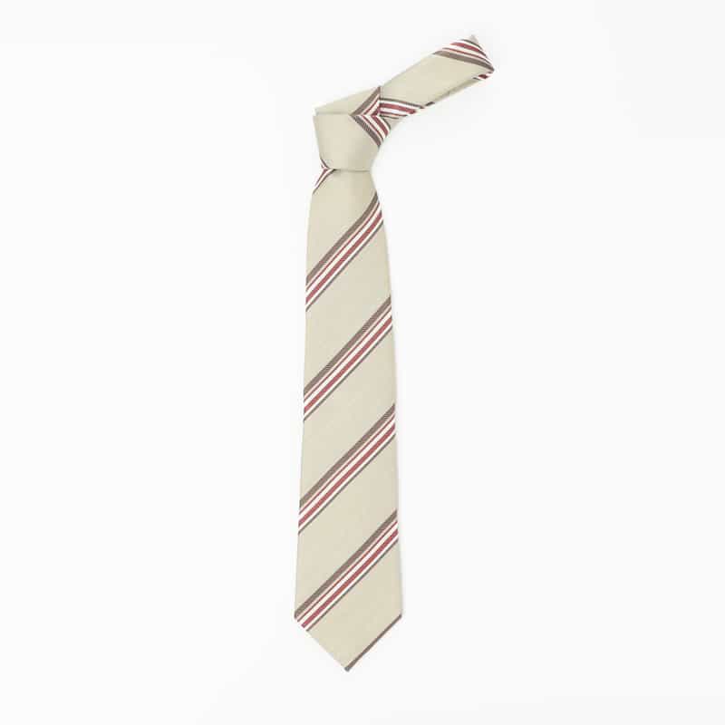 BARNEYS NEW YORK ストライプ柄タイ BEIGE