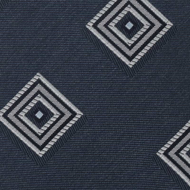 BARNEYS NEW YORK スクエア柄タイ NAVY