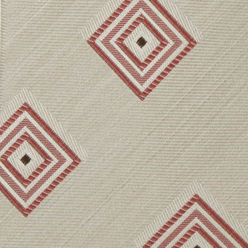 BARNEYS NEW YORK スクエア柄タイ ORANGE