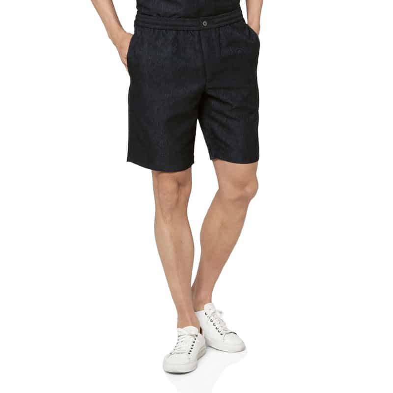 BARNEYS NEW YORK セットアップ ペイズリー柄ショーツ NAVY