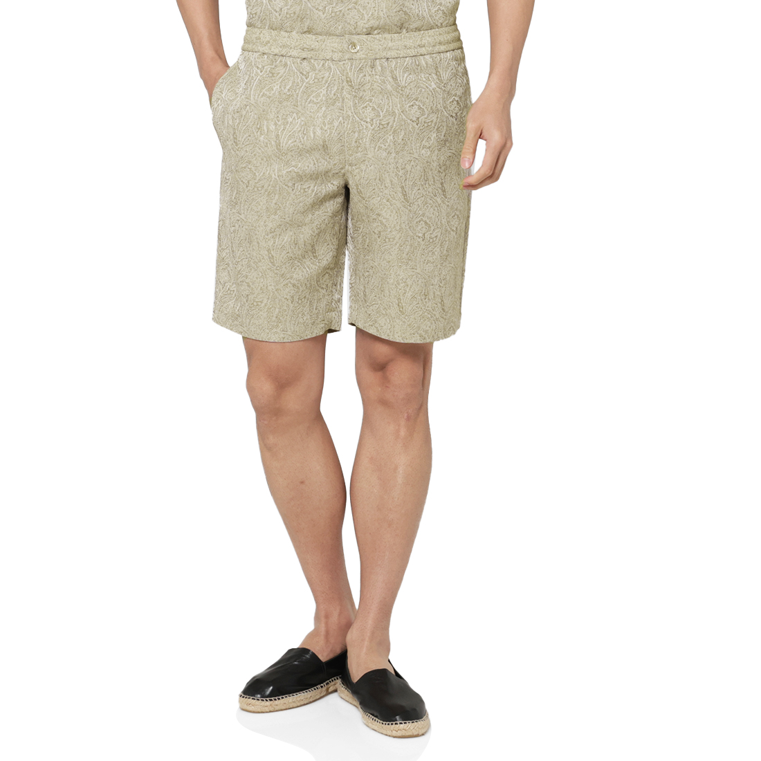 セットアップ ペイズリー柄ショーツ