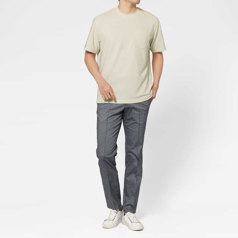 BARNEYS NEW YORK ポケット付きTシャツ WHITE