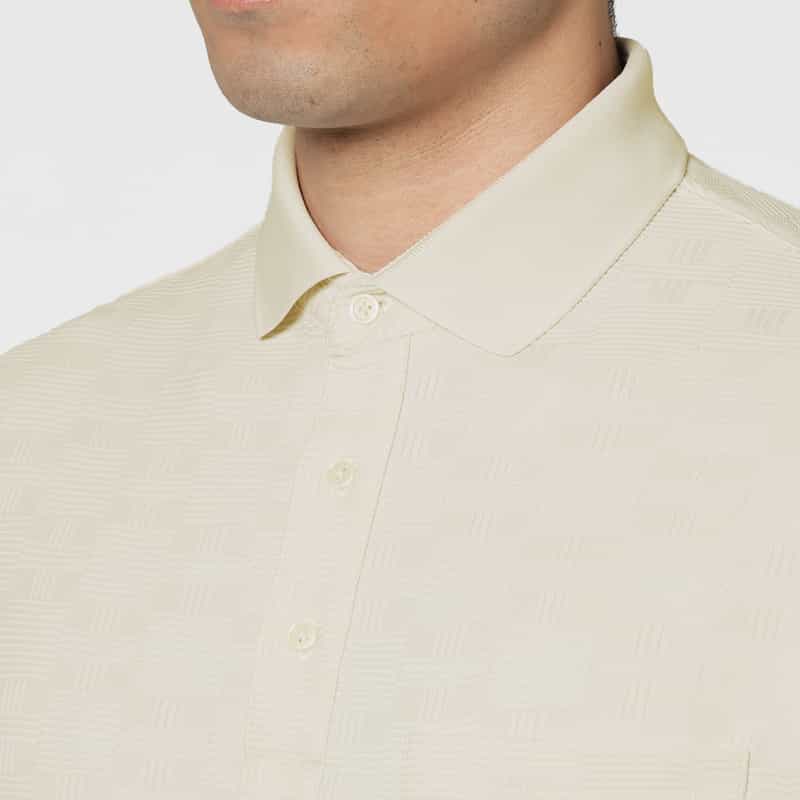 BARNEYS NEW YORK ポケット付きポロシャツ WHITE