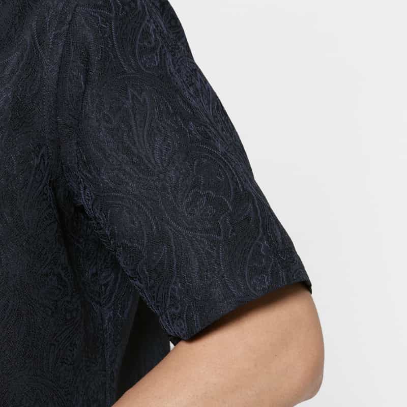 BARNEYS NEW YORK セットアップ ペイズリー柄シャツ NAVY