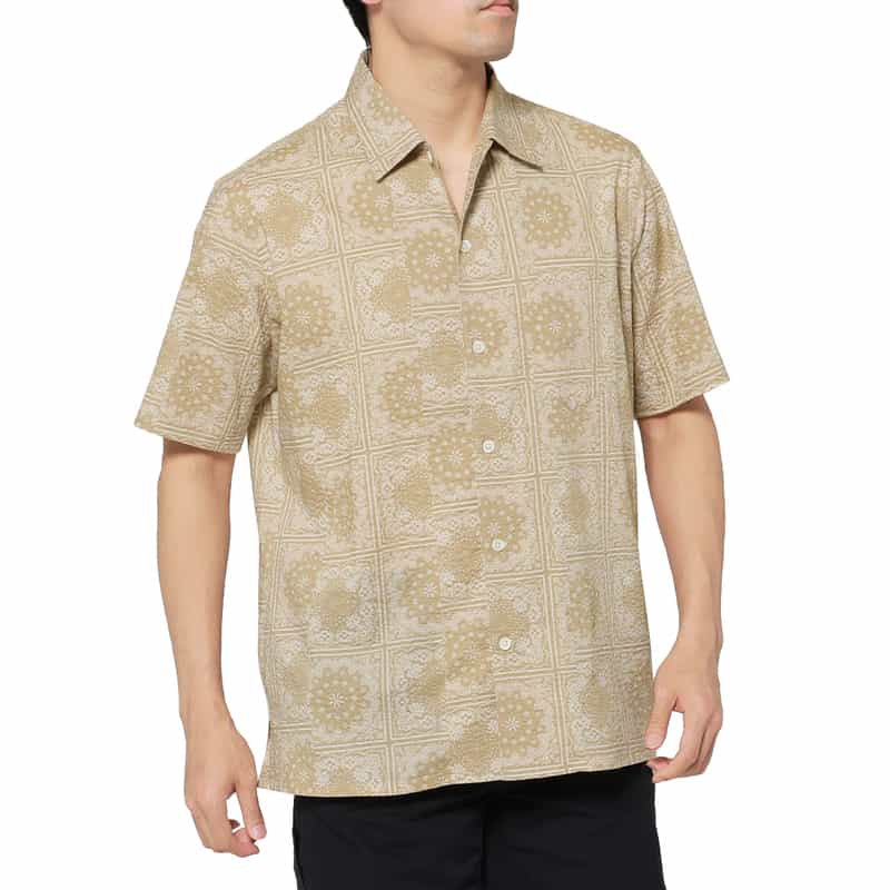 バンダナ柄カジュアルシャツ