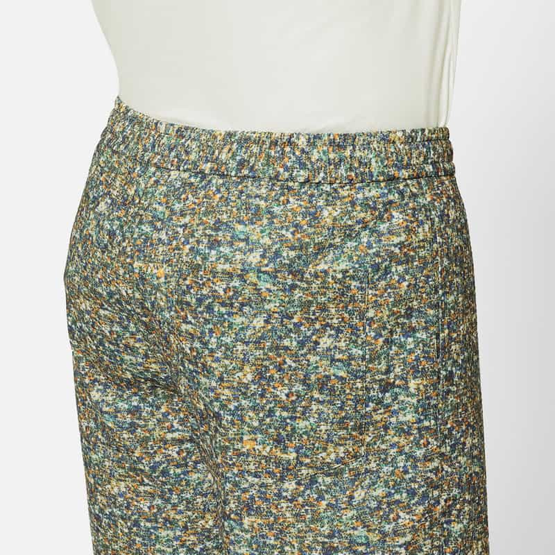 BARNEYS NEW YORK シアサッカー素材リントン柄ショーツ NAVY