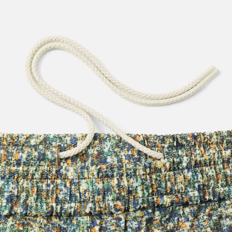 BARNEYS NEW YORK シアサッカー素材リントン柄ショーツ NAVY