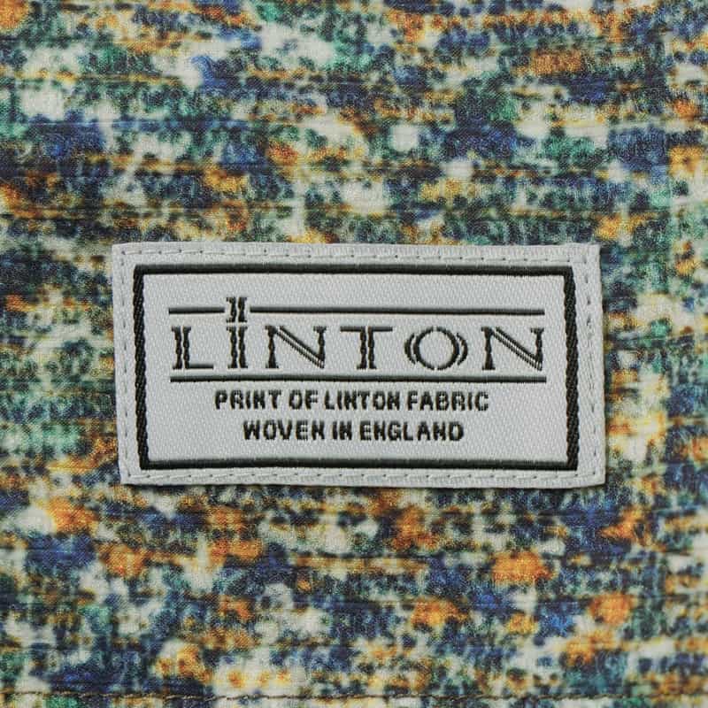 BARNEYS NEW YORK シアサッカー素材リントン柄ショーツ NAVY