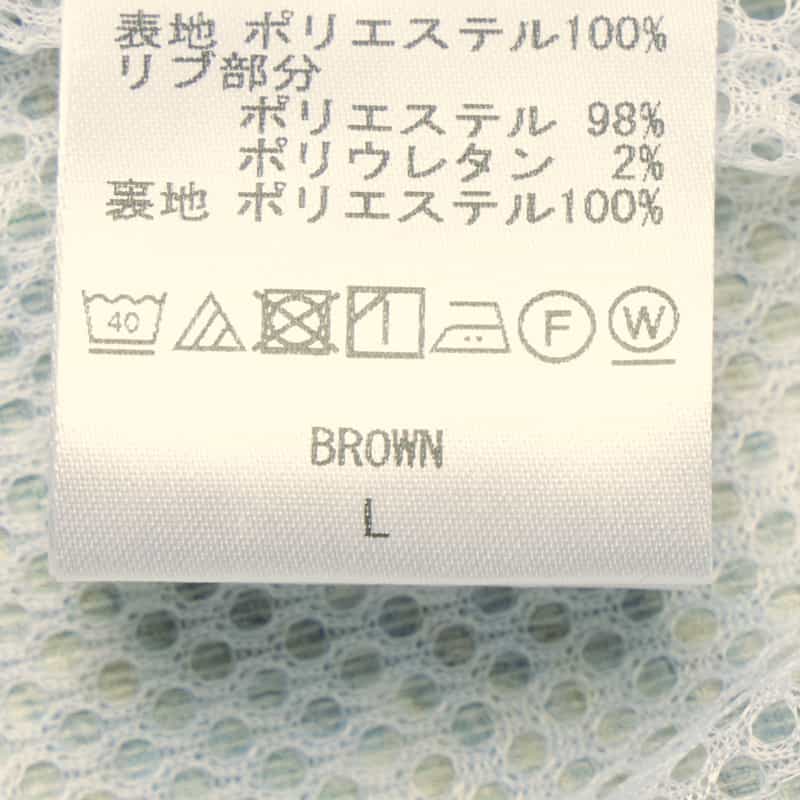BARNEYS NEW YORK サッカー素材プリントブルゾン BROWN