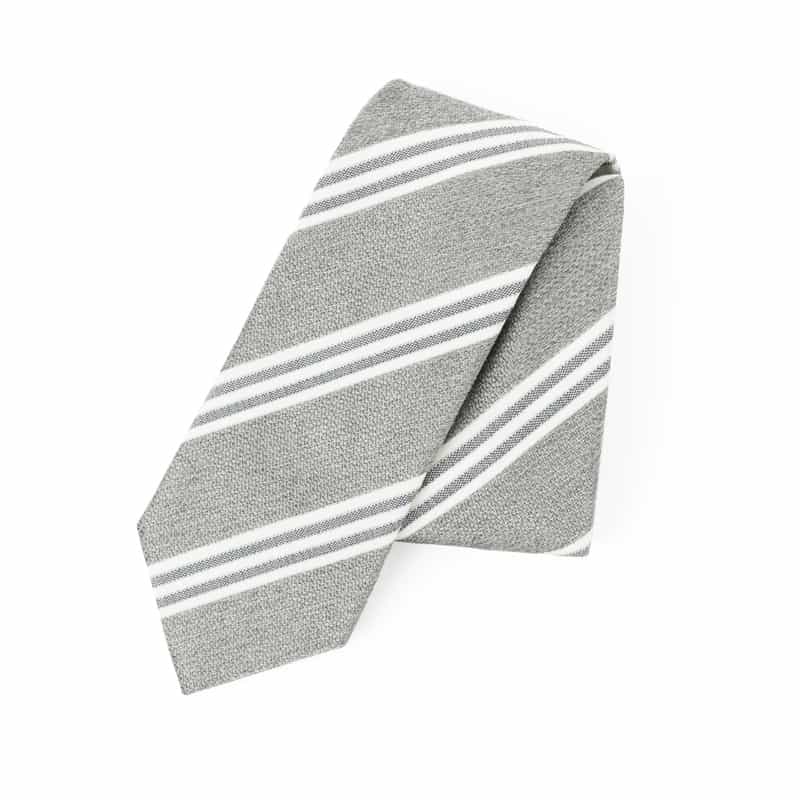 ALTEA ALTEA＜アルテア＞ ストライプ柄タイ GRAY