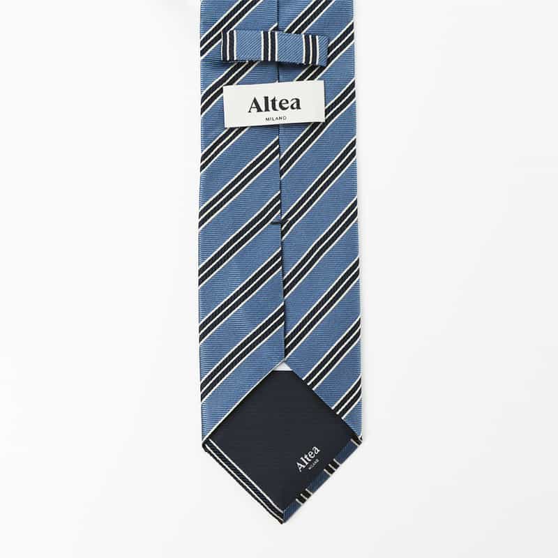 ALTEA ALTEA＜アルテア＞ レジメンタル柄タイ BLUE