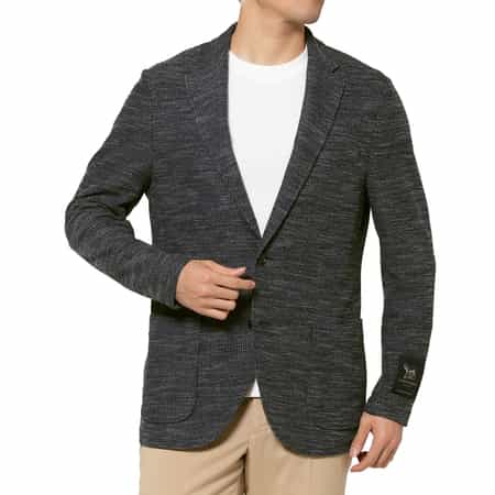 ジャージー素材テーラードジャケット