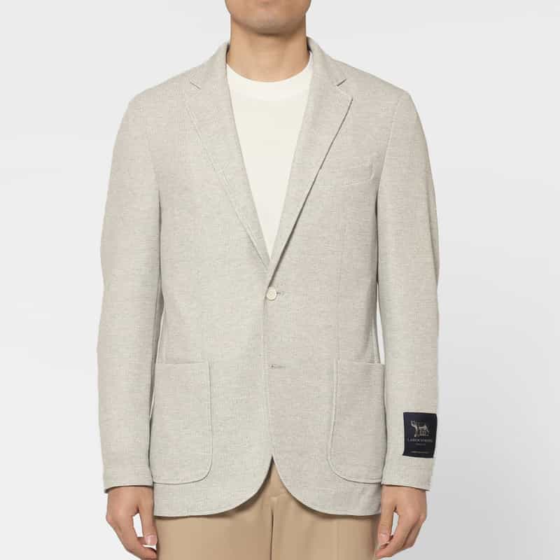 BARNEYS NEW YORK ジャージー素材テーラードジャケット LIGHT GRAY