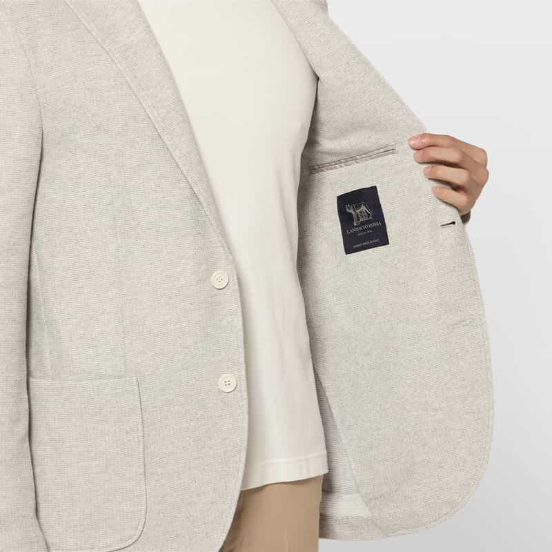 BARNEYS NEW YORK ジャージー素材テーラードジャケット LIGHT GRAY