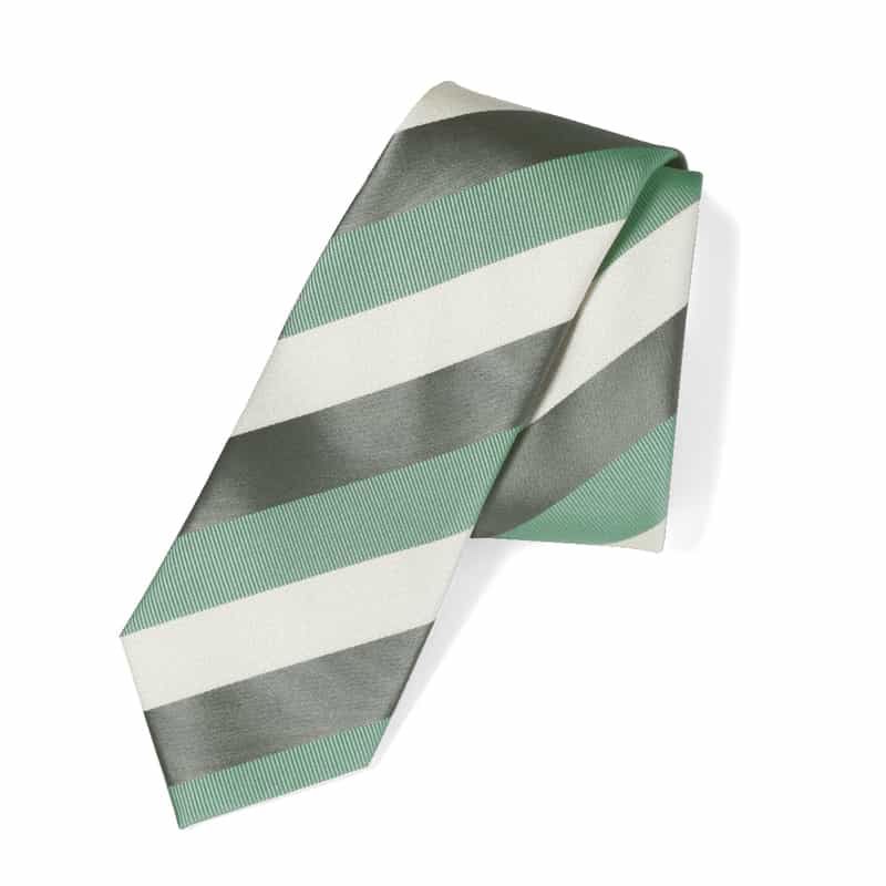 BARNEYS NEW YORK ストライプ柄タイ GREEN