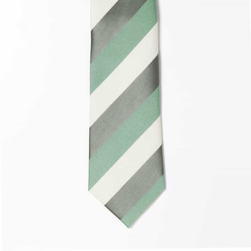 BARNEYS NEW YORK ストライプ柄タイ GREEN