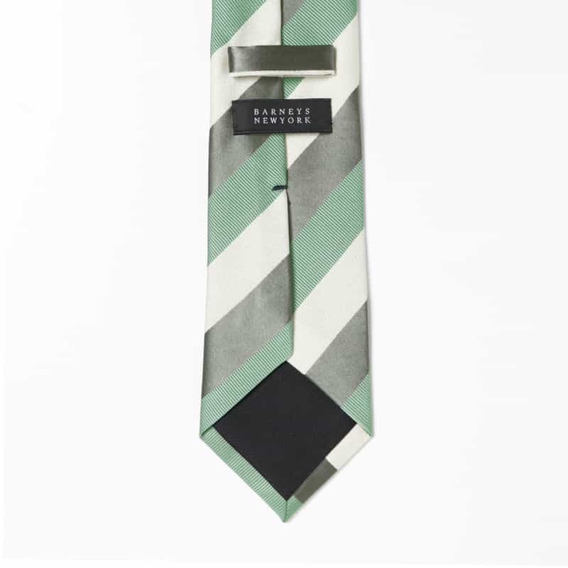 BARNEYS NEW YORK ストライプ柄タイ GREEN