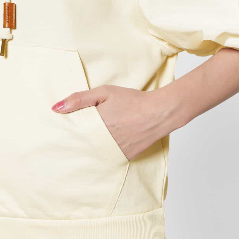 MONCLER MONCLER＜モンクレール＞ パフスリーブ ジップアップフーデッドブルゾン WHITE