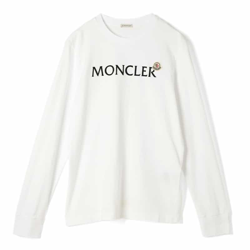 MONCLER MONCLER＜モンクレール＞ ロゴ入りロングスリーブカットソー WHITE