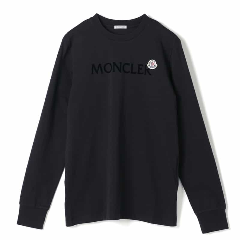MONCLER MONCLER＜モンクレール＞ ロゴ入りロングスリーブカットソー BLACK