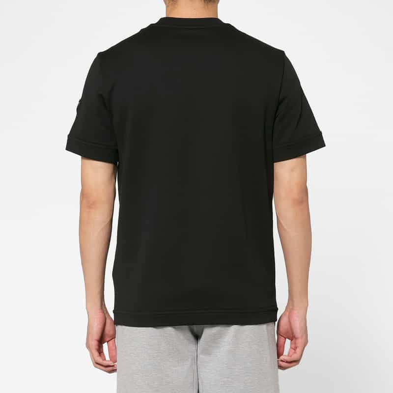 MONCLER MONCLER＜モンクレール＞ レザーパッチロゴ入りTシャツ BLACK
