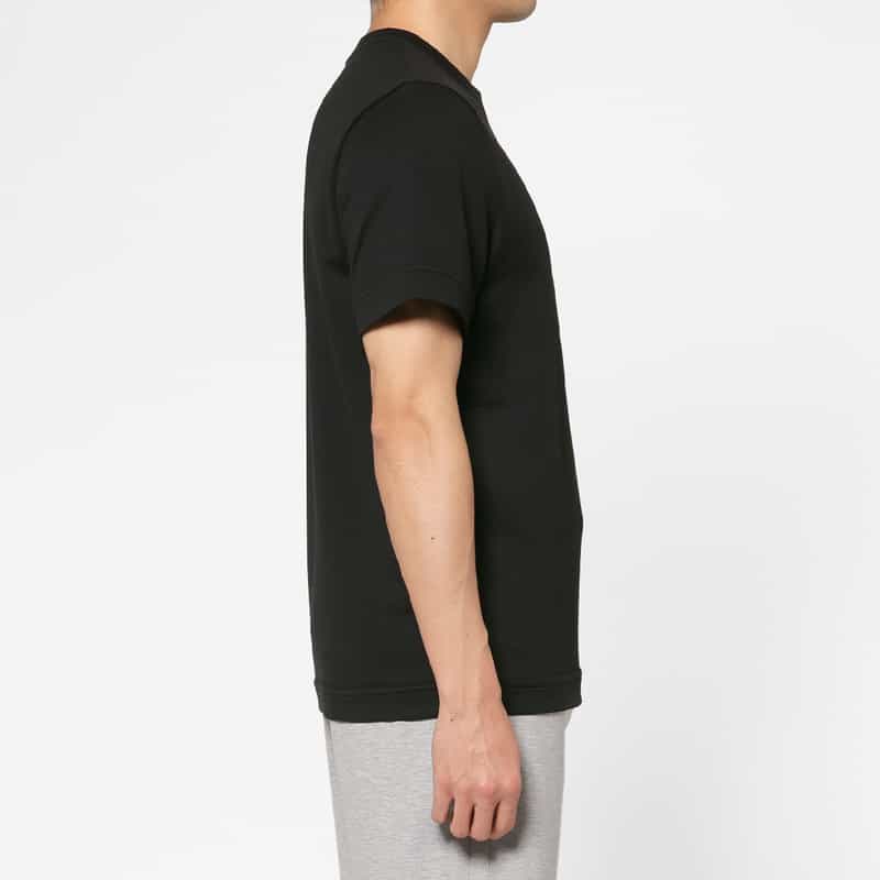 MONCLER MONCLER＜モンクレール＞ レザーパッチロゴ入りTシャツ BLACK